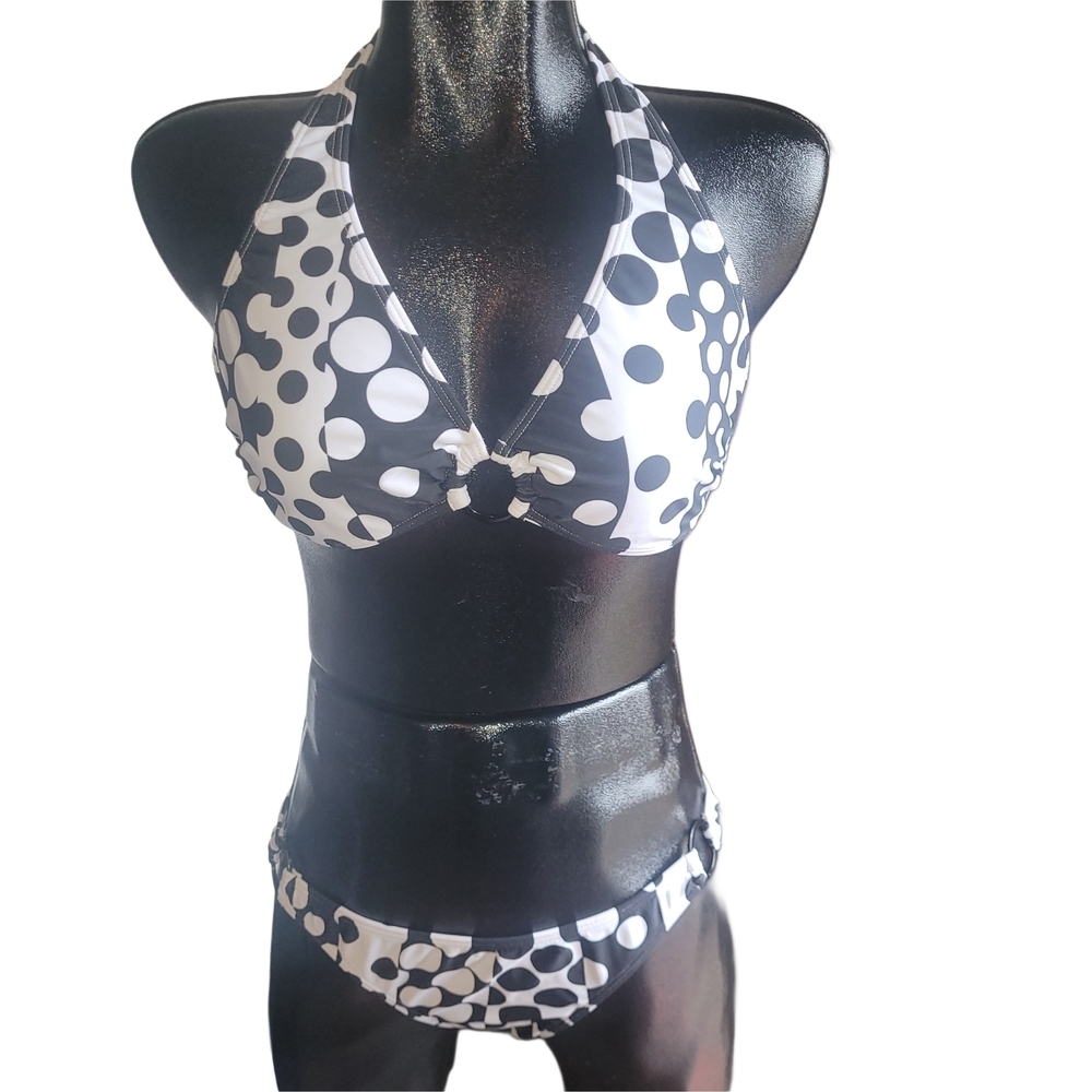 Venus Polka Dot Halter Bikini Set Size 12